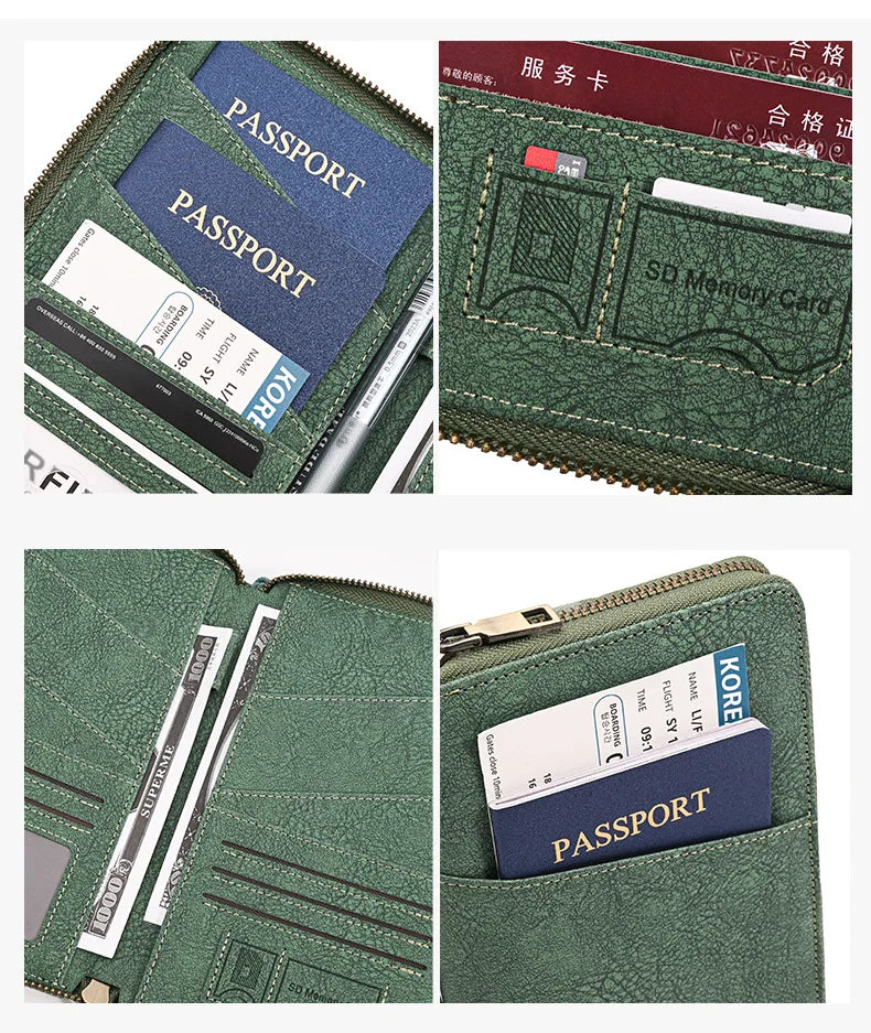 RFID Blocking Passport Holder & Travel Document Organizer