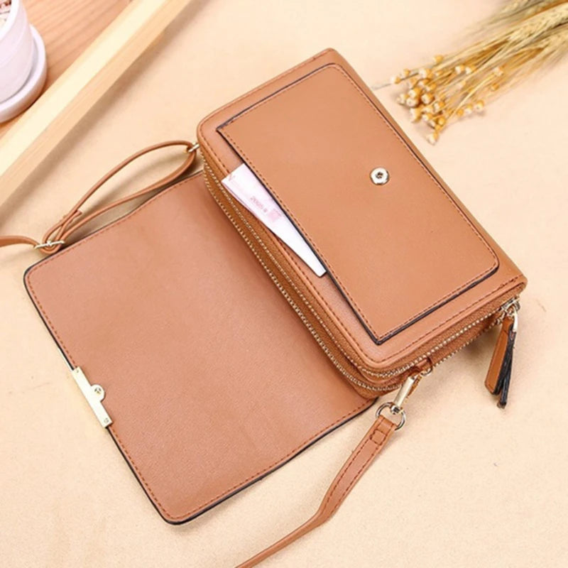 Korean Style Multi-Card Shoulder Bag Wallet for Women