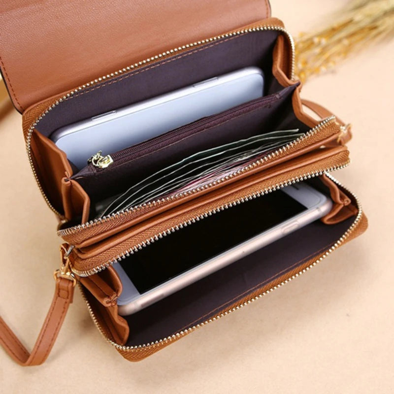 Korean Style Multi-Card Shoulder Bag Wallet for Women