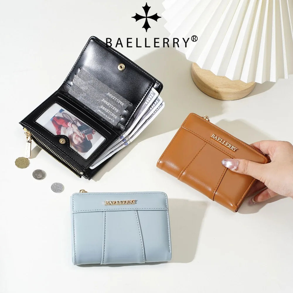 Baellerry Solid Colour Mini Coin Purse & Card Holder