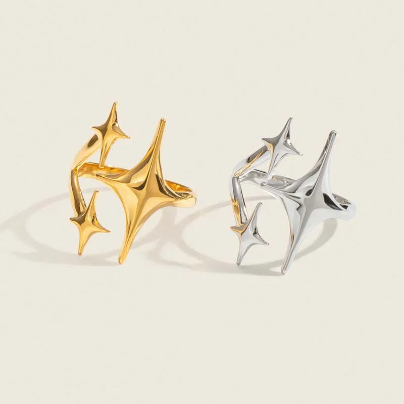 Stainless Steel Star Minimalist Ring for Women and Men