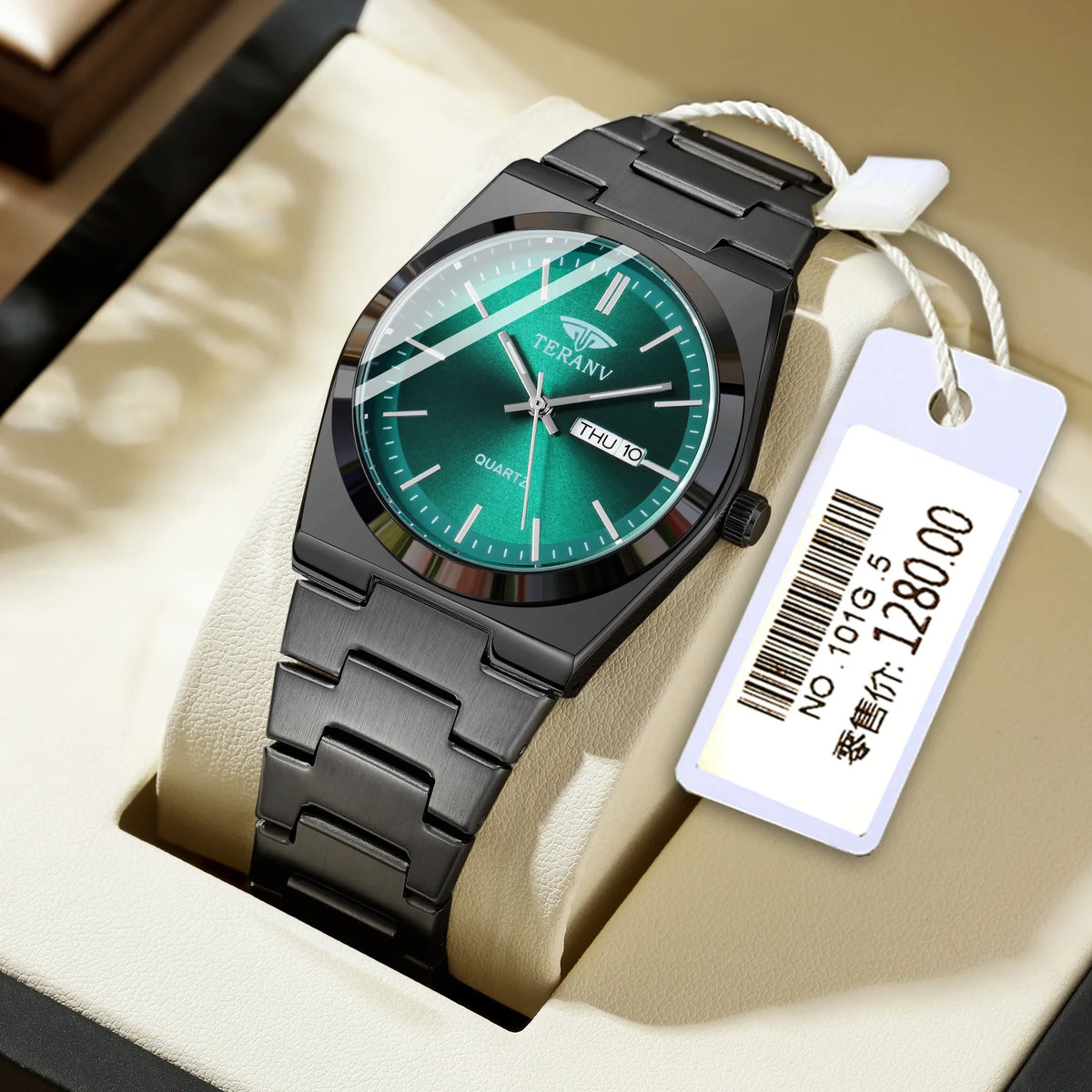 Men's Minimalist Quartz Watch with Alloy Bracelet