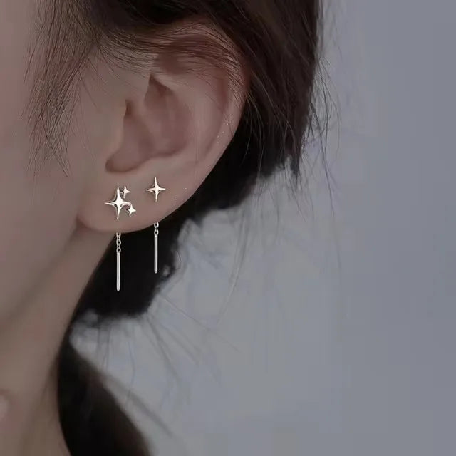 925 Sterling Silver Bow Knot Pearl Earrings for Women