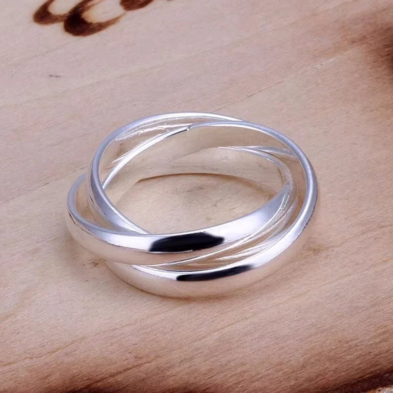 925 Sterling Silver Wedding Band Ring for Women
