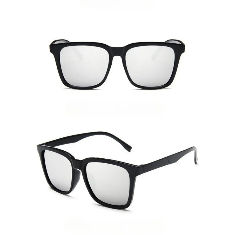Men's Rectangle Mirrored Sunglasses
