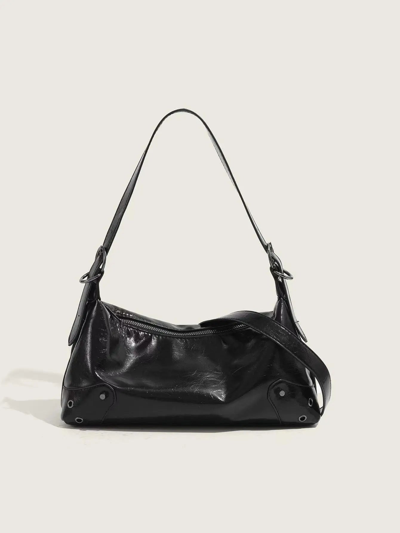 PU Leather Underarm Crossbody Bag for Women