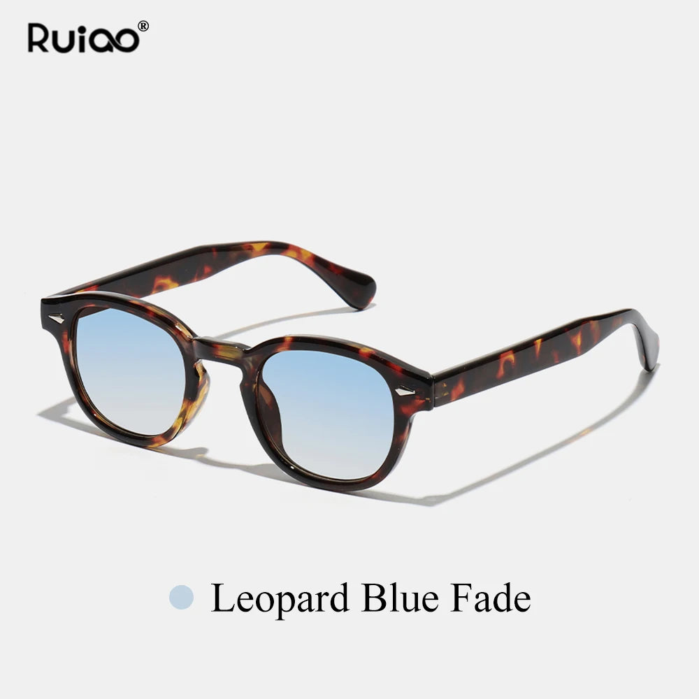 Unisex Retro Round Polycarbonate Sunglasses