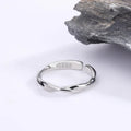 925 Sterling Silver Twisted Wire Ring for Women