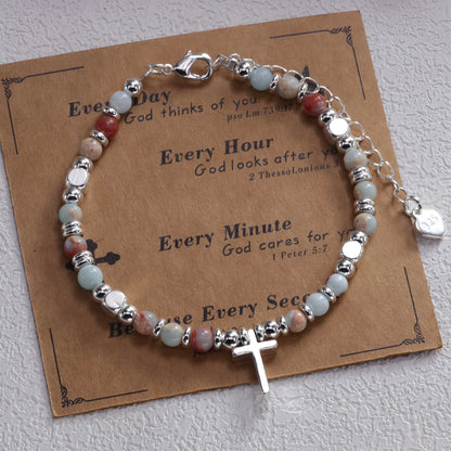 925 Sterling Silver Butterfly Bead String Bracelet for Women