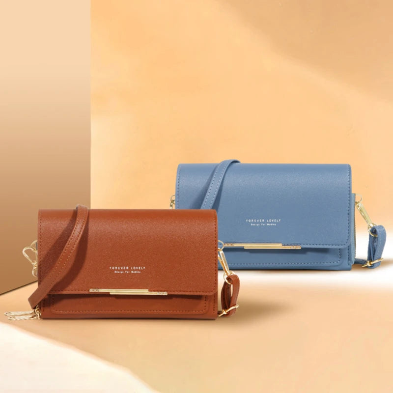 Korean Style Multi-Card Shoulder Bag Wallet for Women