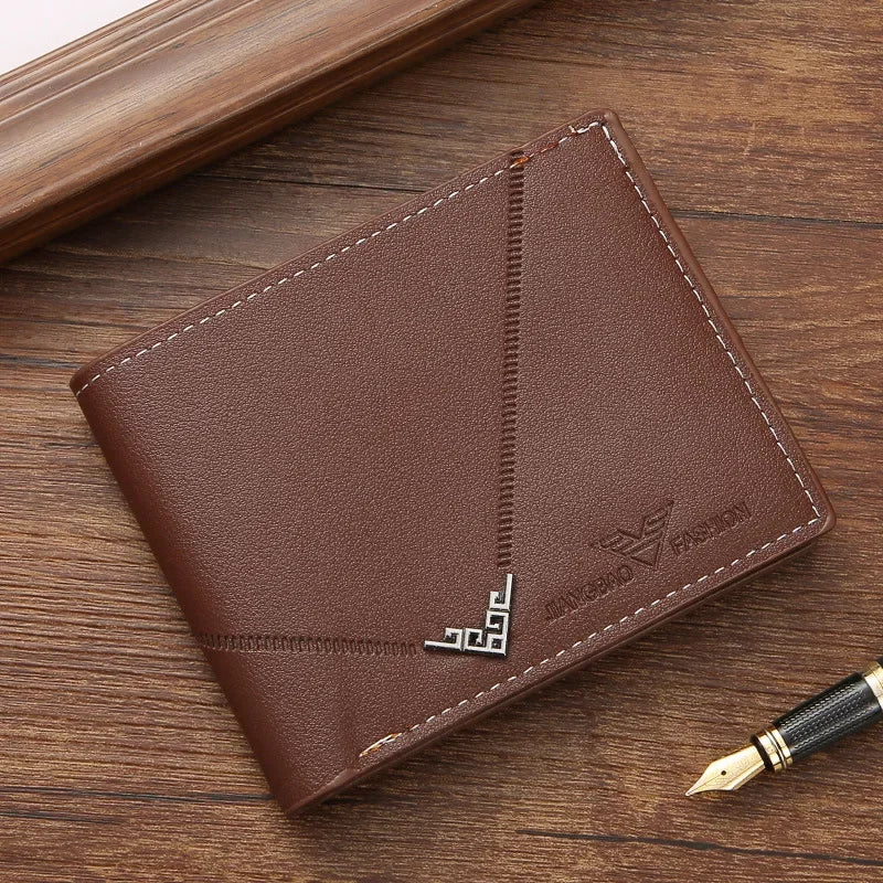 RFID Blocking Bifold Men's Wallet | Slim PU Leather Front Pocket Card Holder & Money Clip