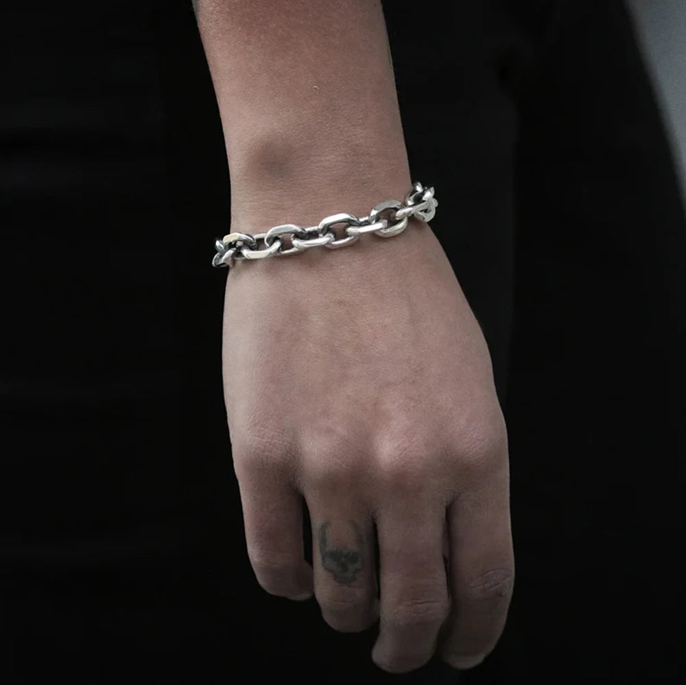 Chunky Stainless Steel Cable Chain Bracelet