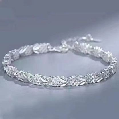 925 Sterling Silver Multiple Styles Chain Bracelet for Women