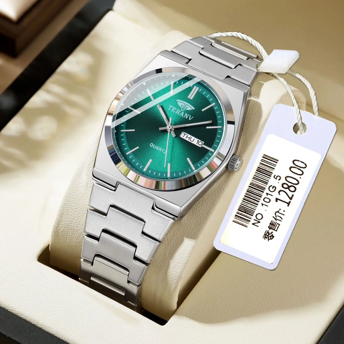 Men's Minimalist Quartz Watch with Alloy Bracelet
