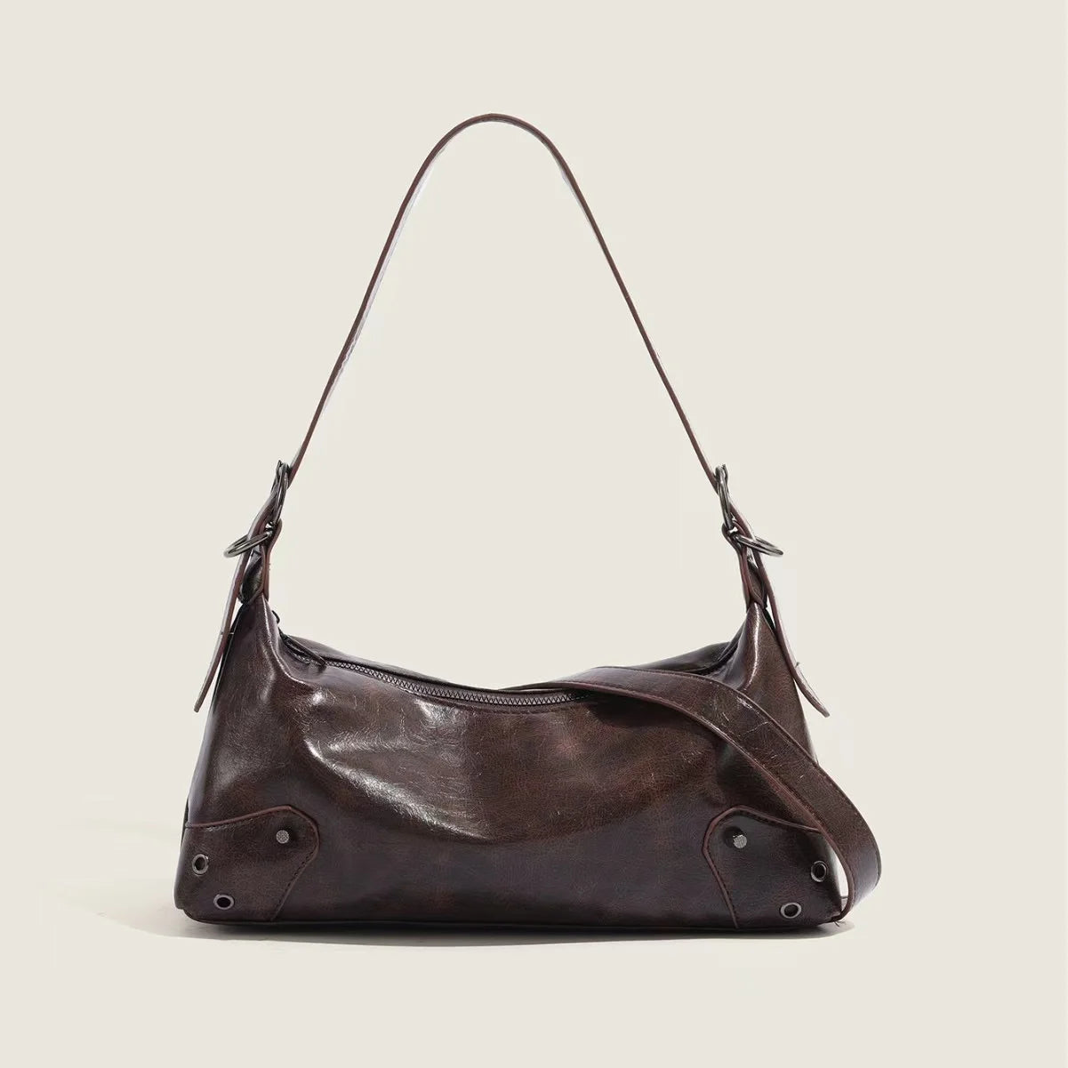 PU Leather Underarm Crossbody Bag for Women