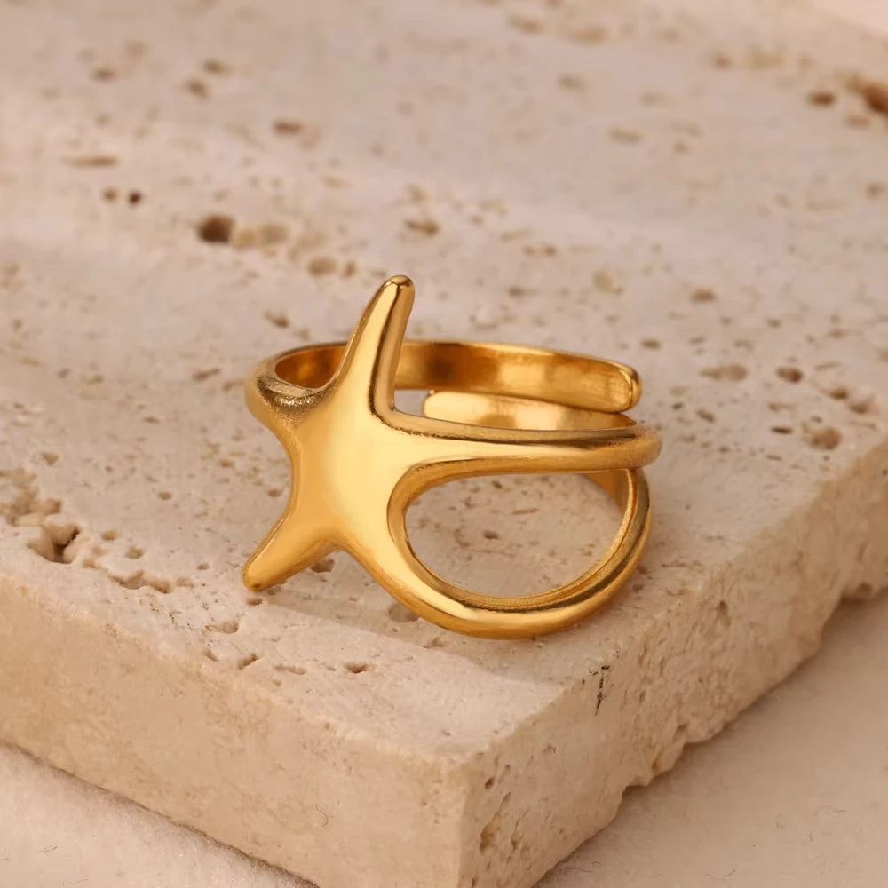 Evil Eye Zircon Adjustable Ring for Women | Luxury 18K Gold Plated