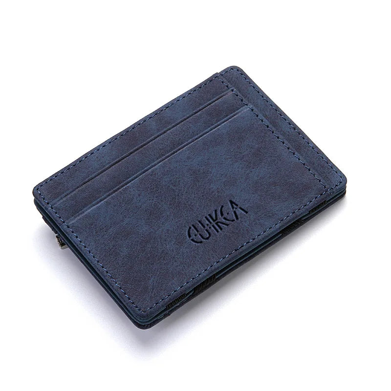 Slim Magic Men's Mini Wallet | PU Leather Card Holder & Coin Purse