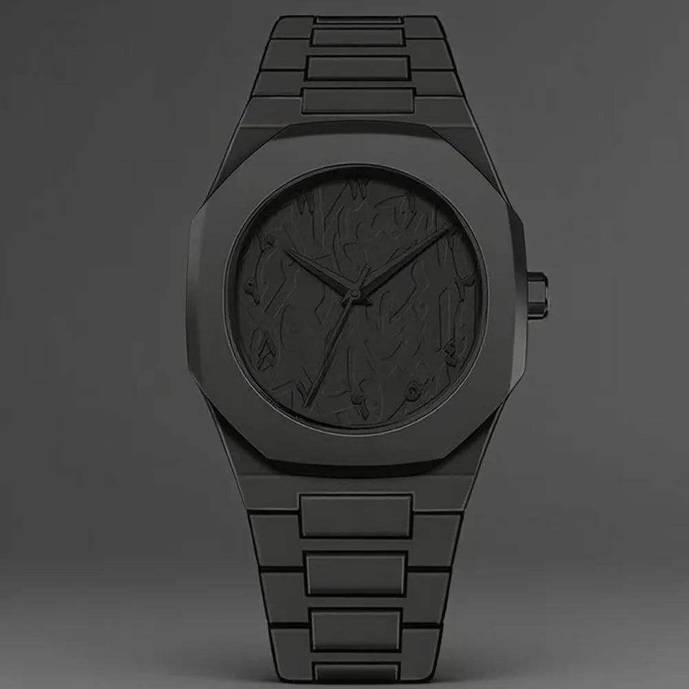 Men's Casual Quartz Watch with Resin Case