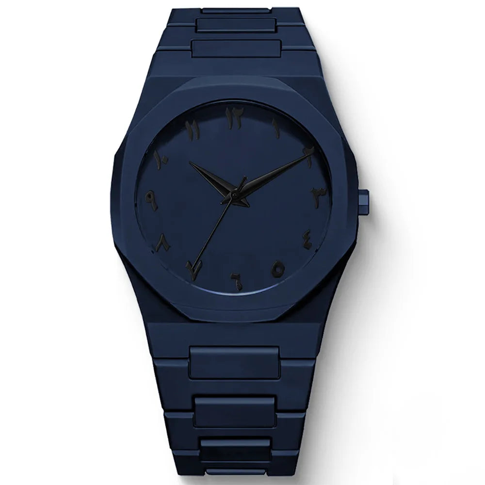 Men's Casual Quartz Watch with Resin Case