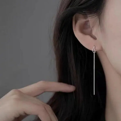 Zircon Crystal Bee Butterfly Flower Drop Ear Line Earrings for Women