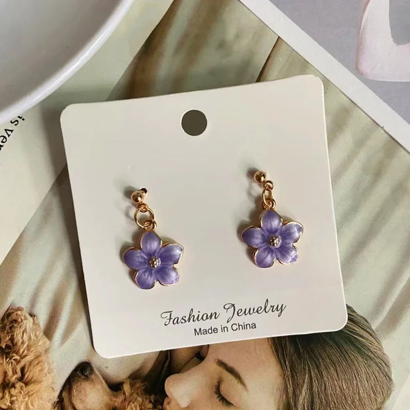 Colourful Flower Pendant Choker Necklace for Women