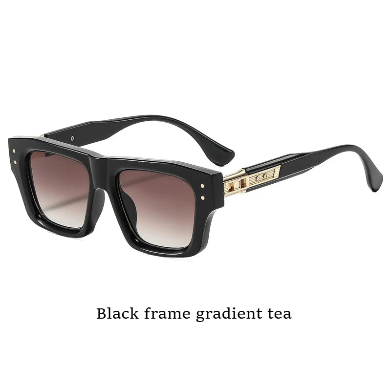 Unisex Retro Square Travel-Style Sunglasses