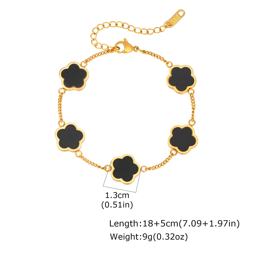 Men's Flower Chain Bracelet