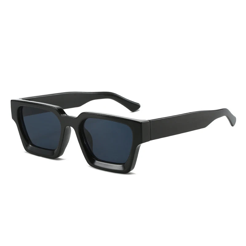 Men's Vintage Square Resin-Lens Sunglasses