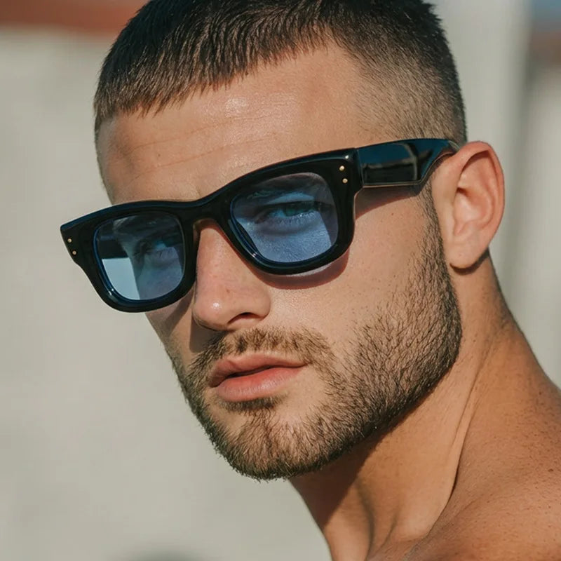 Unisex Square Polycarbonate Fashion Sunglasses