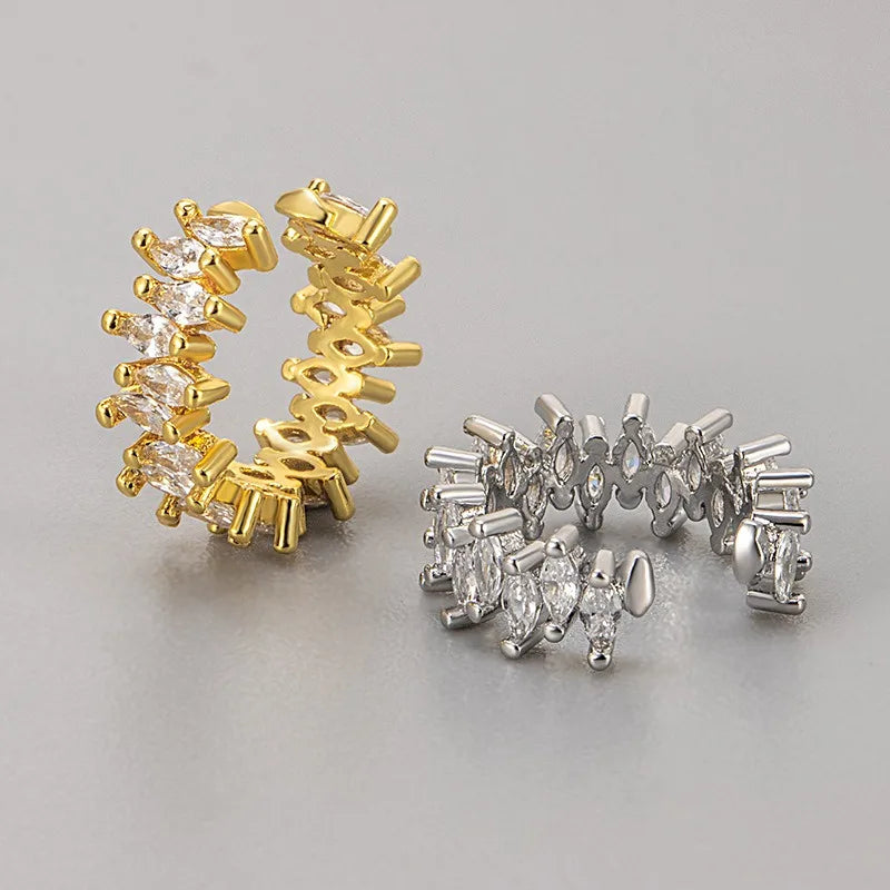 Horse Eye Zircon Ear Cuff Clip Earring for Women — No Piercing