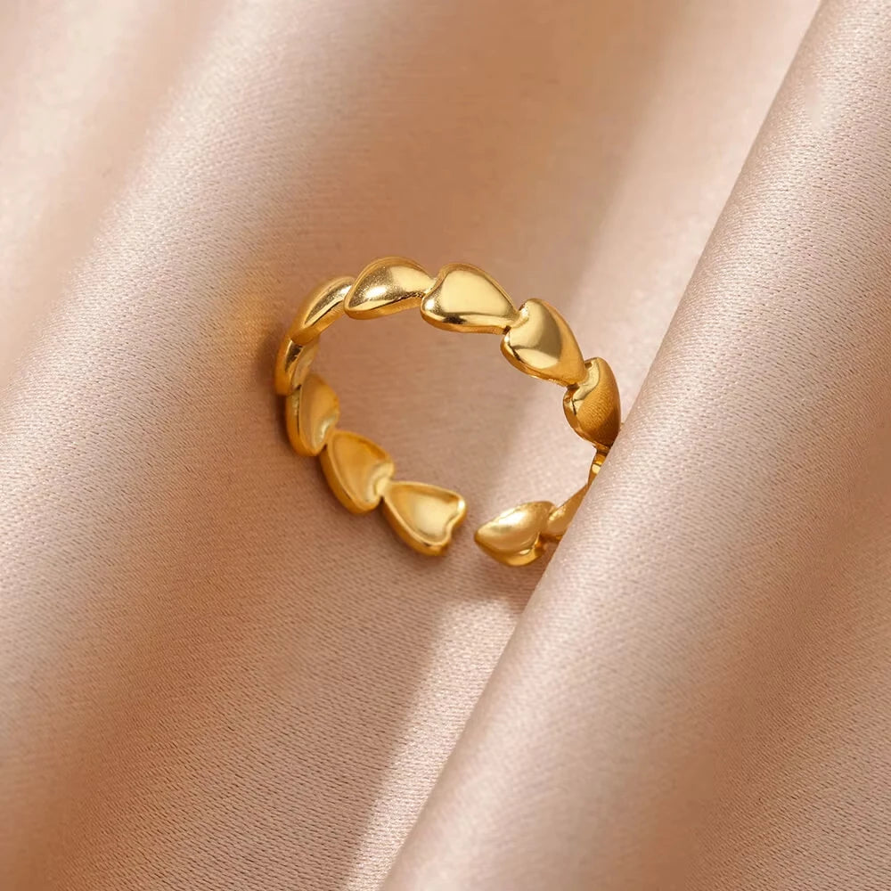 Evil Eye Zircon Adjustable Ring for Women | Luxury 18K Gold Plated