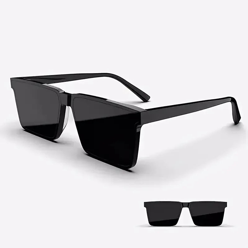 Rectangle Mirror Sunglasses with TR-90 Frame