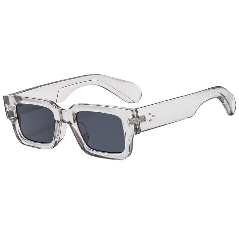 Retro Square Acrylic-Lens Fashion Sunglasses