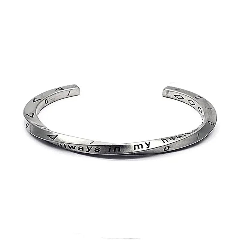 Vintage Silver-Plated Open Cuff Bracelet