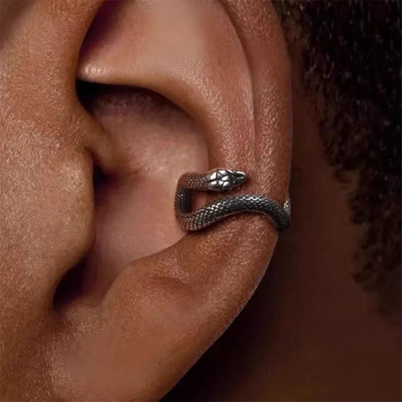 Vintage Snake Copper Non-Piercing Ear Clip