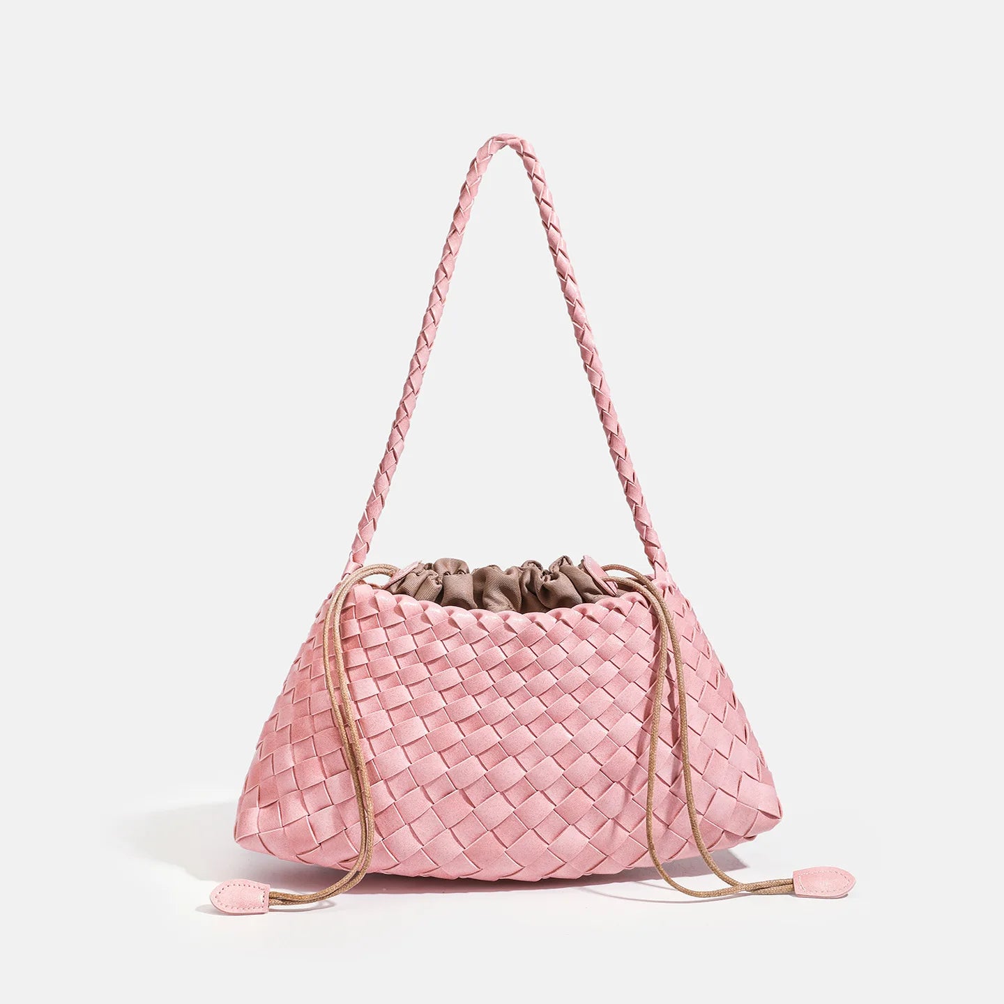 Hand-Woven PU Hobo Bag for Women