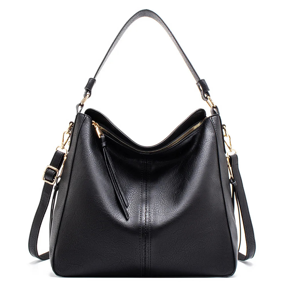 Soft PU Bucket Tote Bag for Women