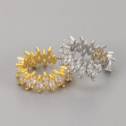 Horse Eye Zircon Ear Cuff Clip Earring for Women — No Piercing