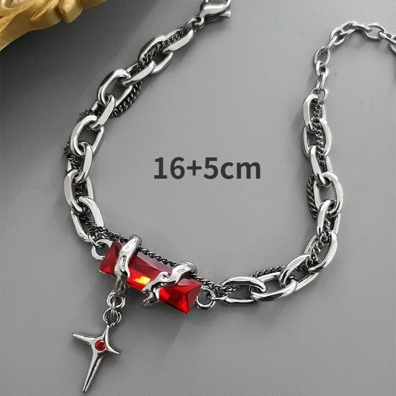 Gothic Star-Link Stainless Steel Bracelet