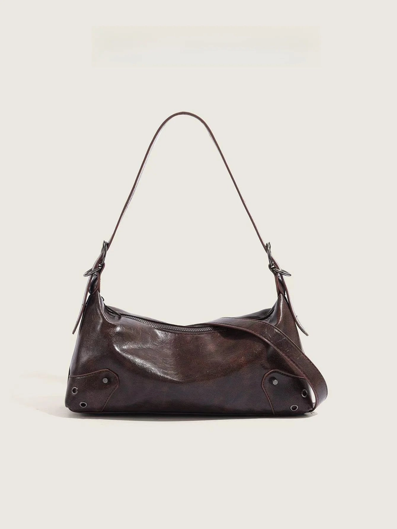 PU Leather Underarm Crossbody Bag for Women