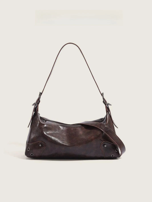 PU Leather Underarm Crossbody Bag for Women