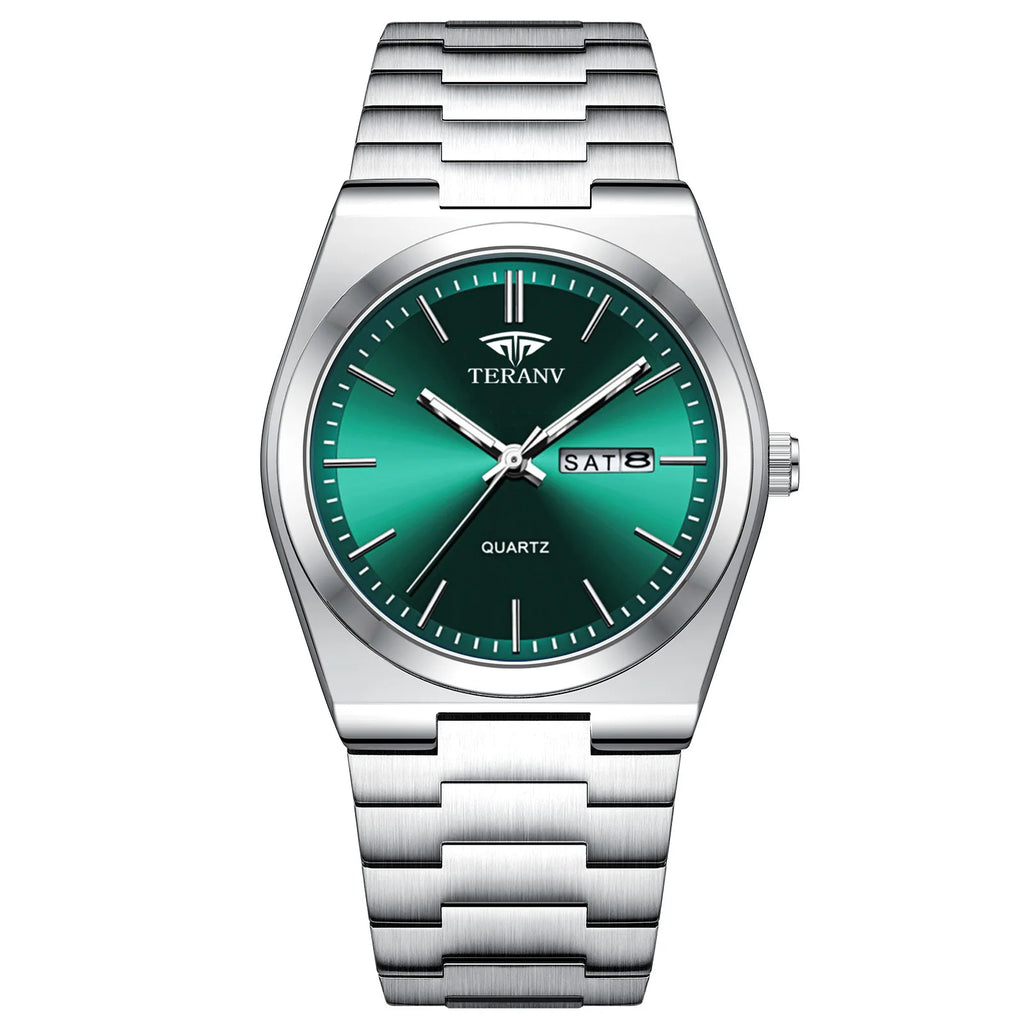Men's Minimalist Quartz Watch with Alloy Bracelet