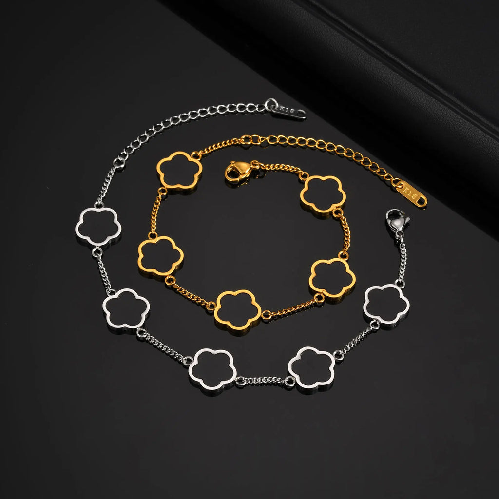 Men's Flower Chain Bracelet