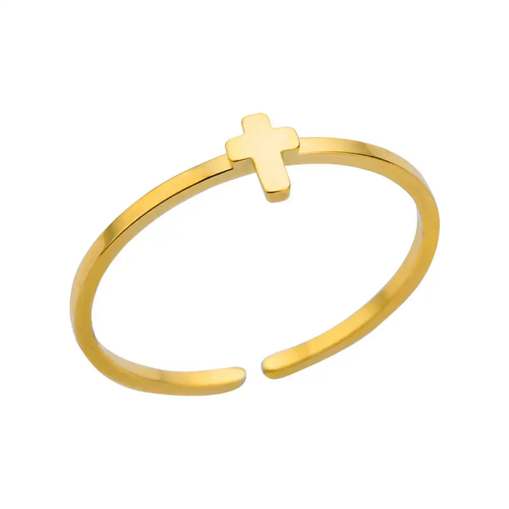 Classic Never-Fade Couple Ring | 18K Gold Plated Stainless Steel