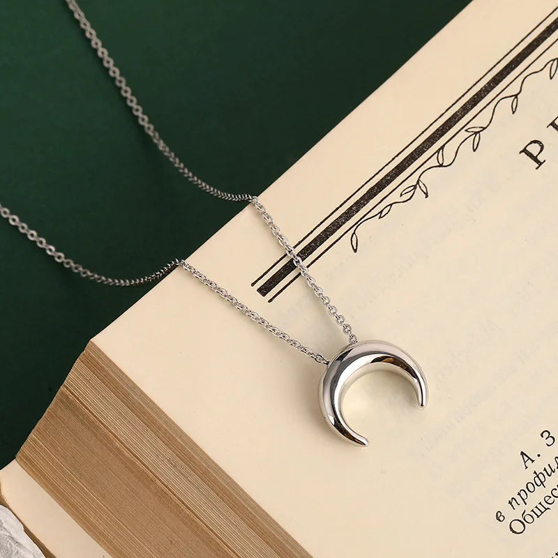925 Sterling Silver Star Smile Dimple Pendant Necklace for Women