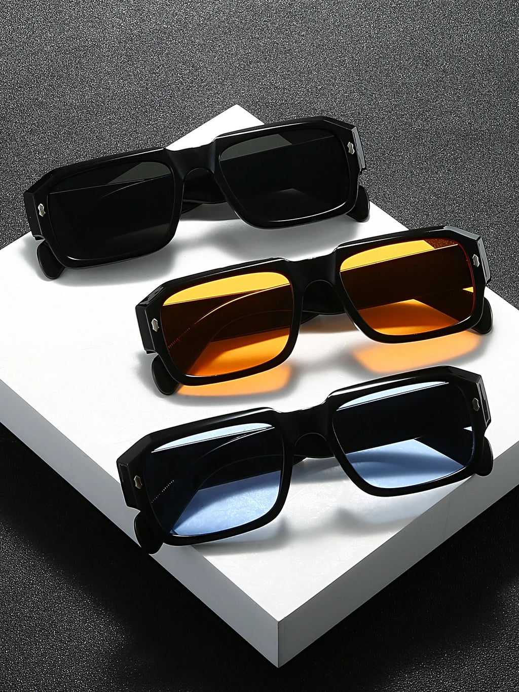 Retro Rectangle Fashion Glasses