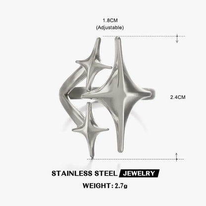 Stainless Steel Star Minimalist Ring for Women and Men