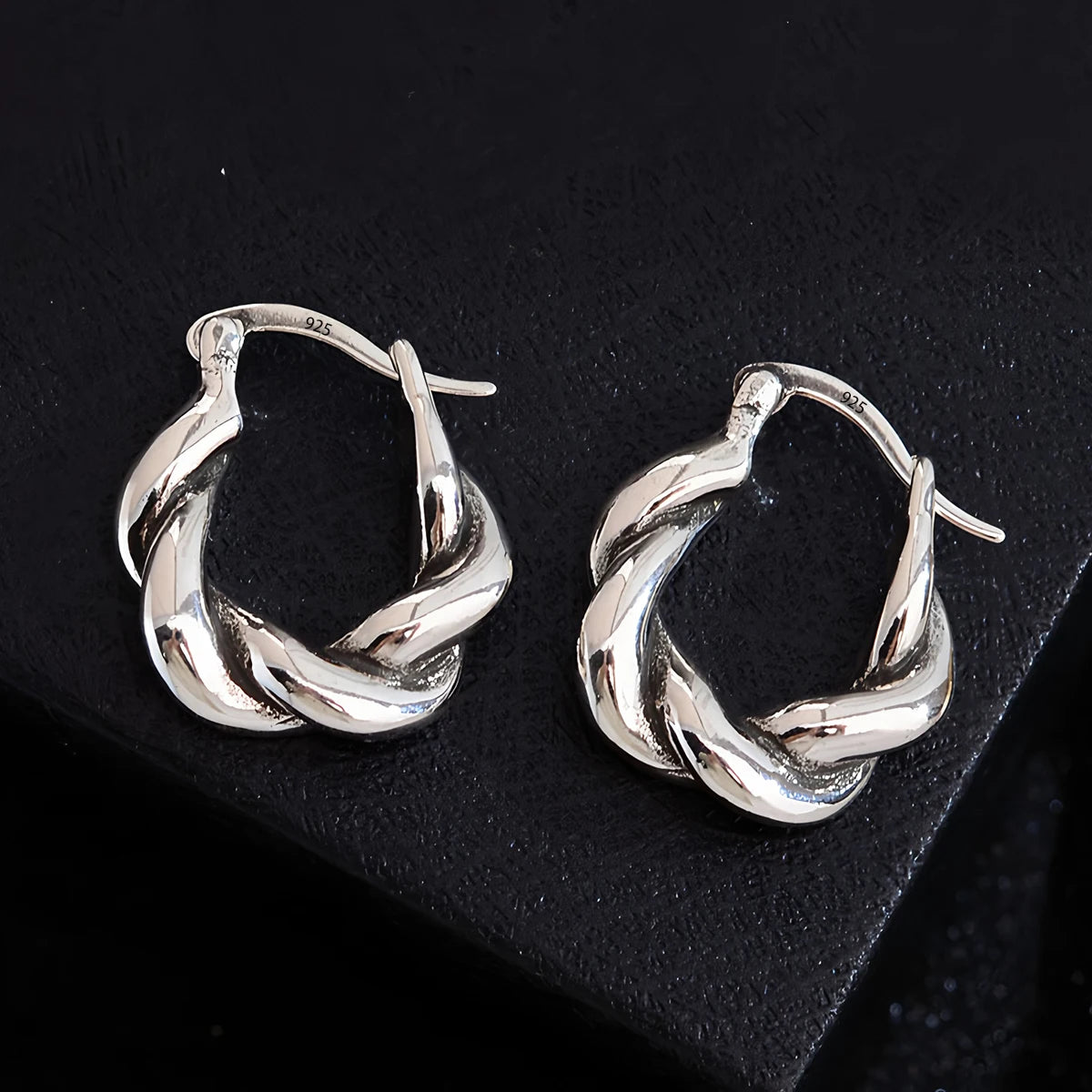 925 Sterling Silver Bow Knot Pearl Earrings for Women