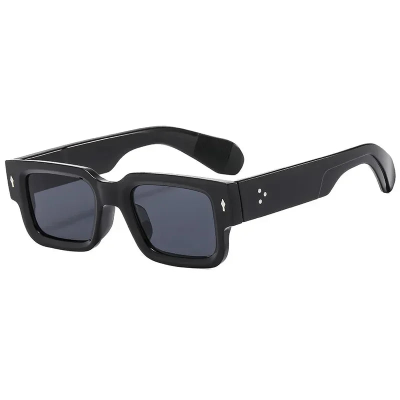 Retro Square Acrylic-Lens Fashion Sunglasses