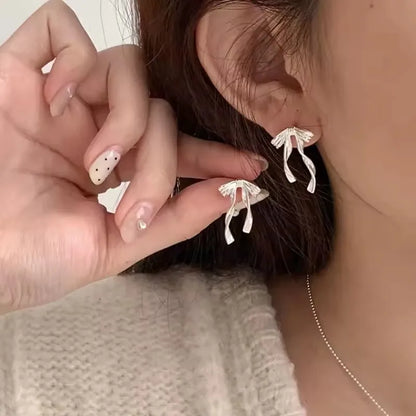 925 Sterling Silver Bow Knot Ear Clip for Women — No Piercing